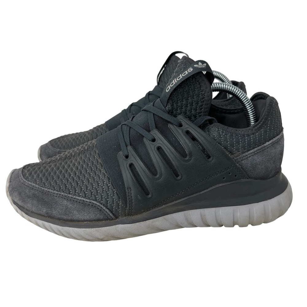 Adidas Tubular Radial Mens 7 Sneakers Charcoal Grey Suede BB2399